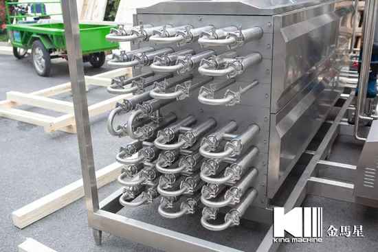 3, 000 L/H Beveragem de Vinho Tubular Máquina Pasteurizadora UHT