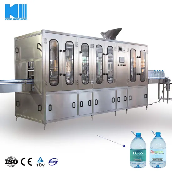 Tipo linear automático de baixo orçamento 3L 4L 5L Máquina de enchimento e capeamento de água da garrafa