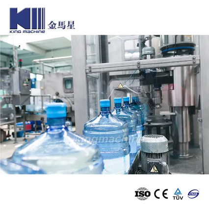 Capacidade de 1400 bph 19 litros Planta de garrafa de água potável