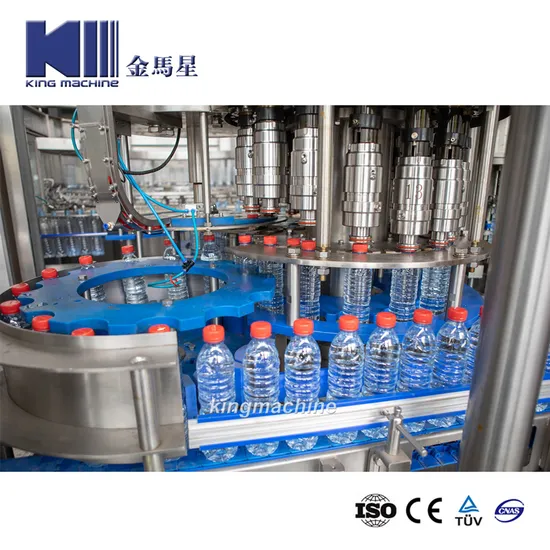 King Machine Automática 3 em 1 Pet Bottle Bottle Beverage Bebendo Ursor mineral Soda Equando capa de engarrafamento de engarrafamento