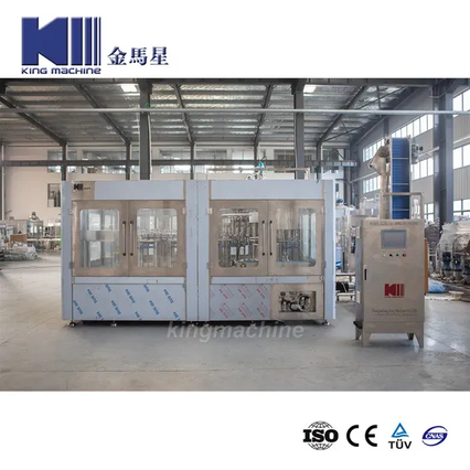 King Machine Automática 3 em 1 Pet Bottle Bottle Beverage Bebendo Ursor mineral Soda Equando capa de engarrafamento de engarrafamento