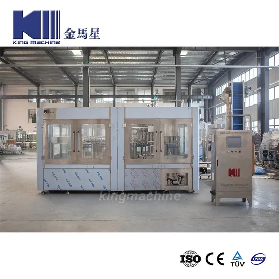 King Machine Automática 3 em 1 Pet Bottle Bottle Beverage Bebendo Ursor mineral Soda Equando capa de engarrafamento de engarrafamento