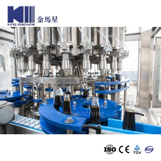 Máquina de encerramento de enchimento de molho de molho de bebida elétrica