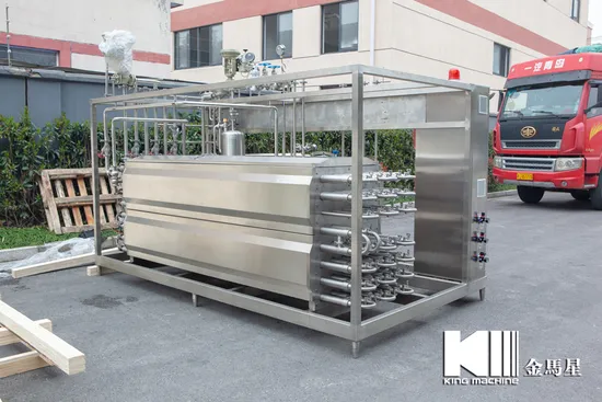 3, 000 L/H Beveragem de Vinho Tubular Máquina Pasteurizadora UHT
