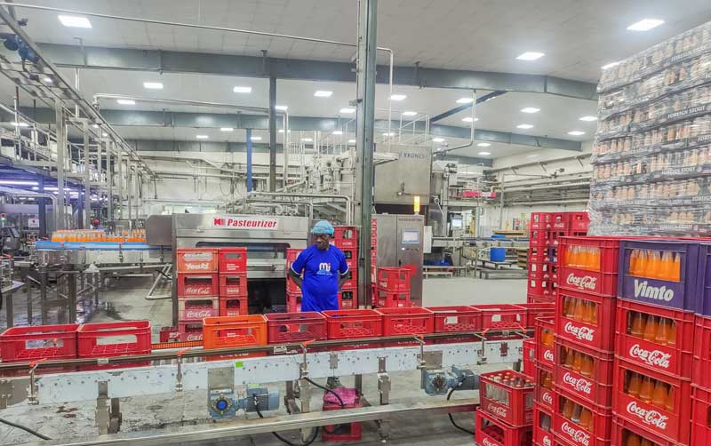 18000bph Garrafa de vidro Coca-cola e linha de embalagem