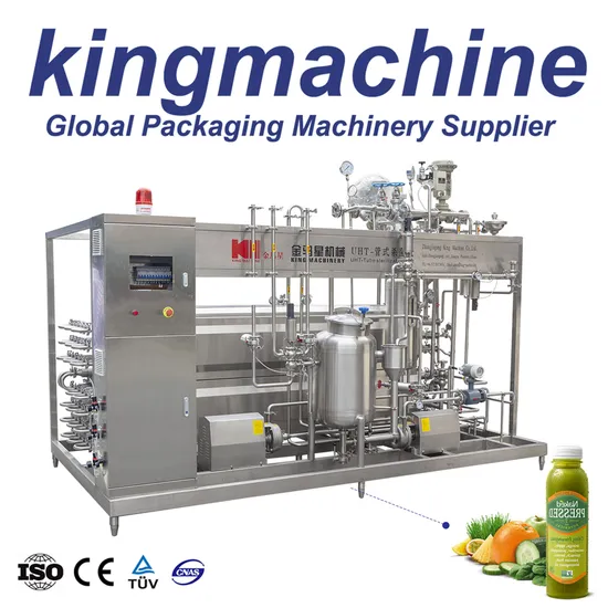 3, 000 L/H Beveragem de Vinho Tubular Máquina Pasteurizadora UHT