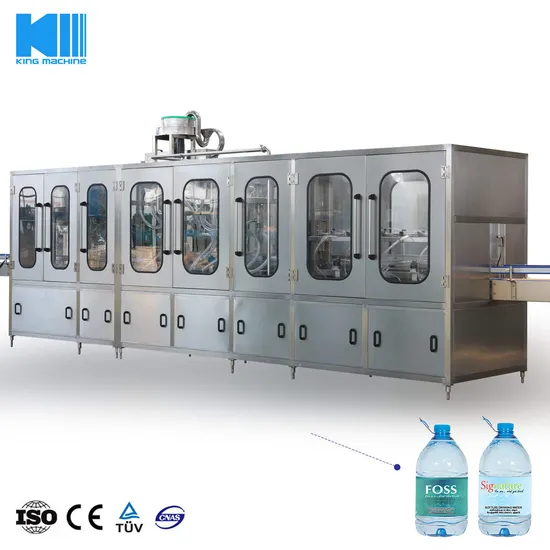 Máquina de encher de água linear automática de garrafa linear 5L