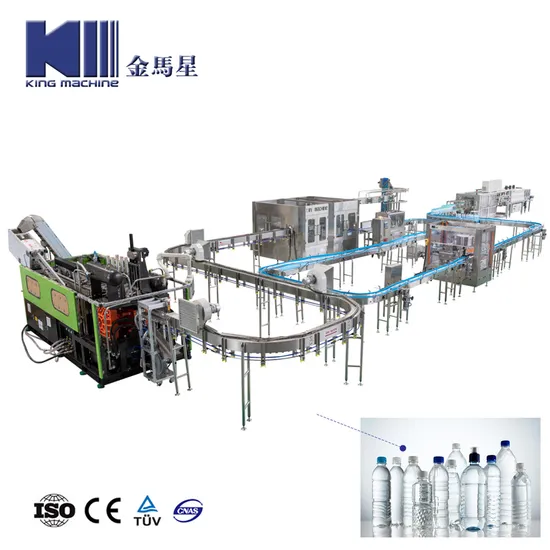 King Machine Automática 3 em 1 Pet Bottle Bottle Beverage Bebendo Ursor mineral Soda Equando capa de engarrafamento de engarrafamento