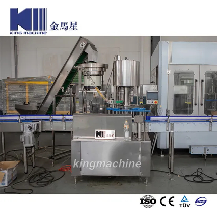 Planta de enchimento de água engarrafada rotativa de alta velocidade de 3 em 1