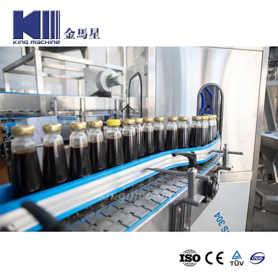 Máquina de encerramento de enchimento de molho de molho de bebida elétrica