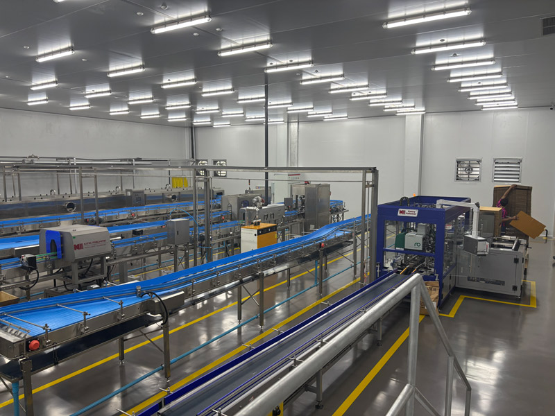 Linha de preenchimento de suco